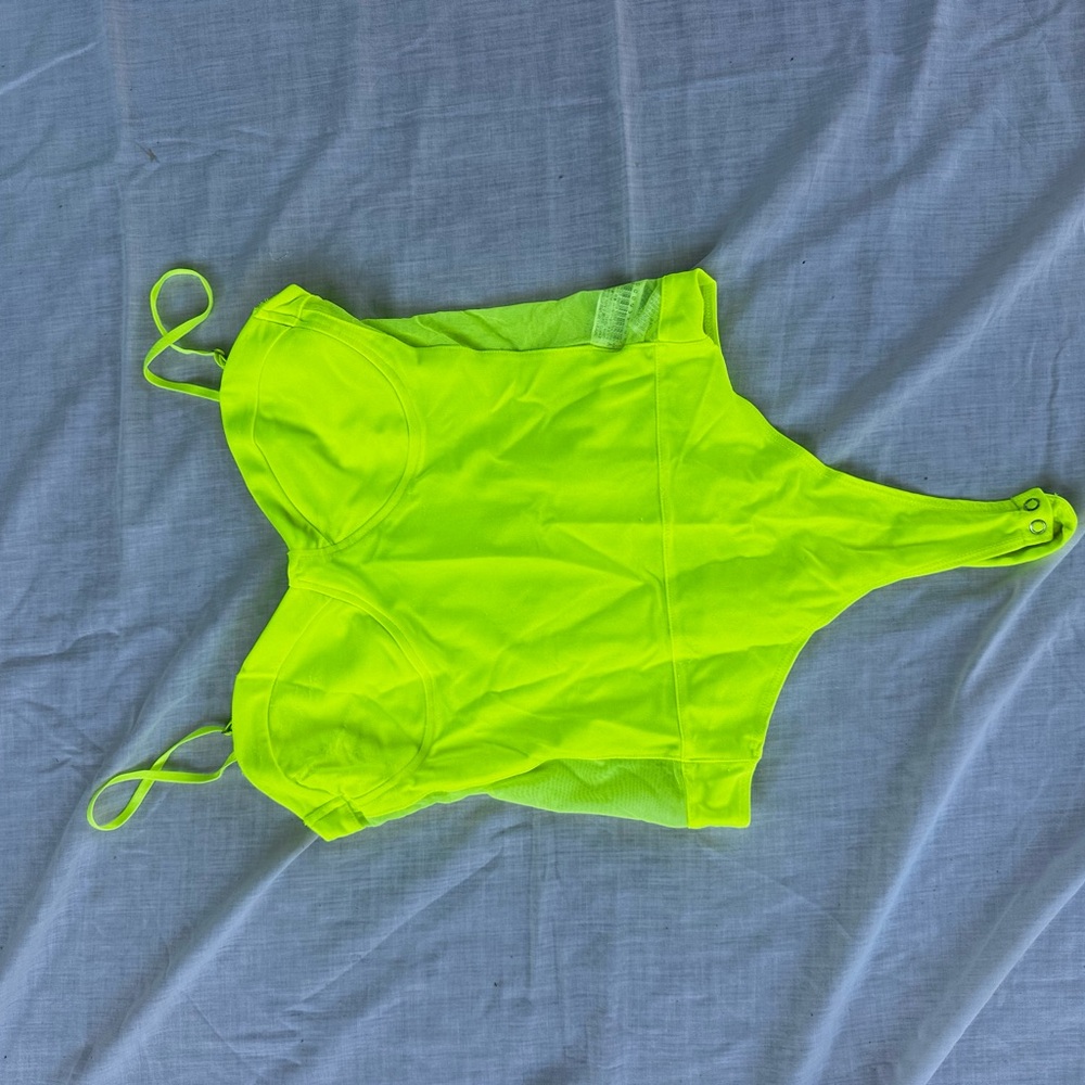 Neon Green Mesh Body Suit